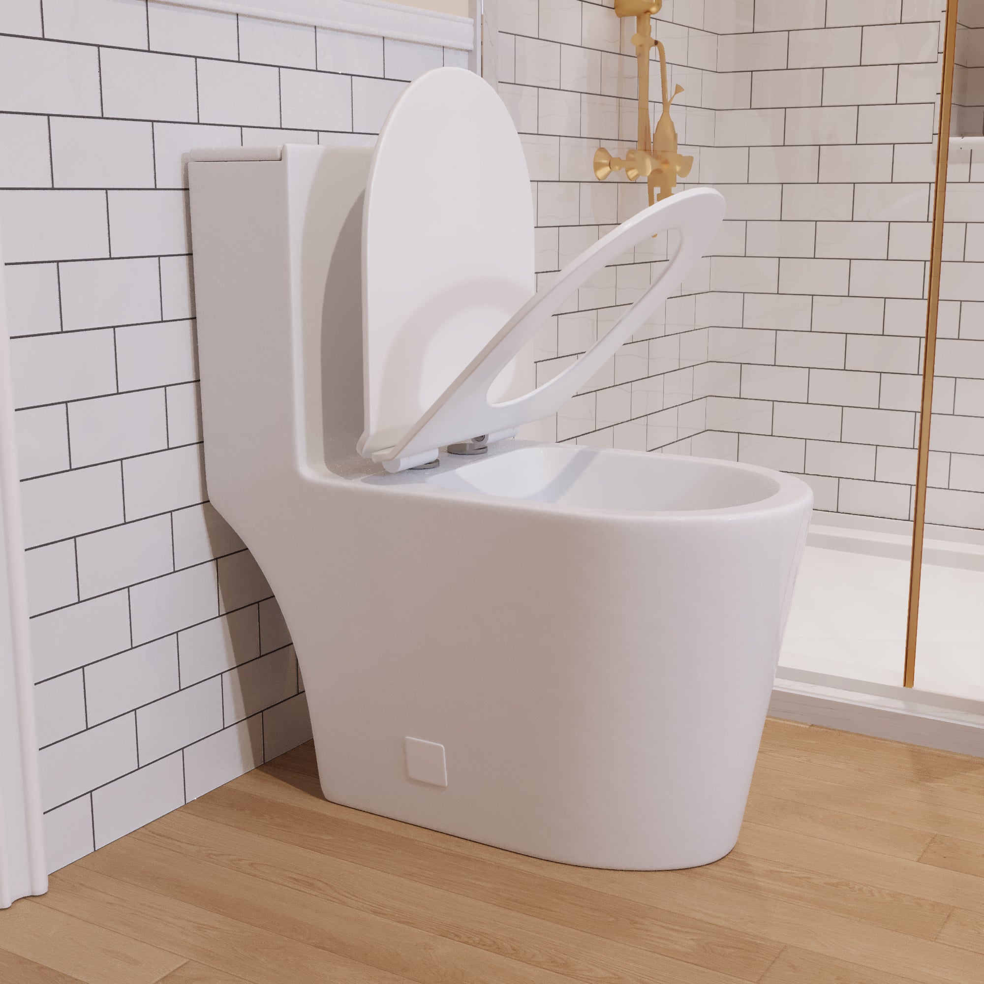 One-Piece Elongated Toilet, 1.19/0.85 GPF Dual-Flush – DeerValley Bath