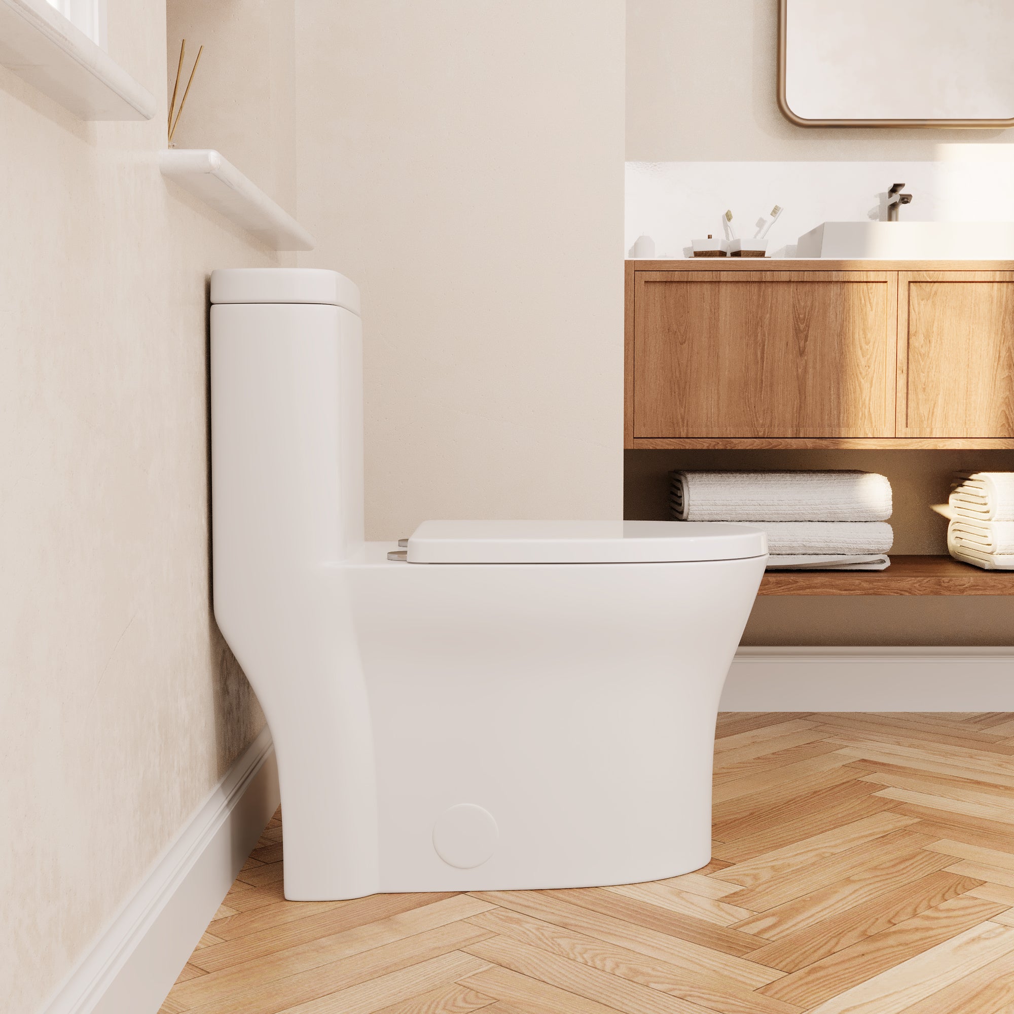 DeerValley DV-1F0197 Concord One Piece Toilet, Dual Flush 1.1/1.6