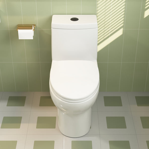 ALLY One-Piece Elongated Toilet, Dual Flush Standard-Size with Multiple Colors