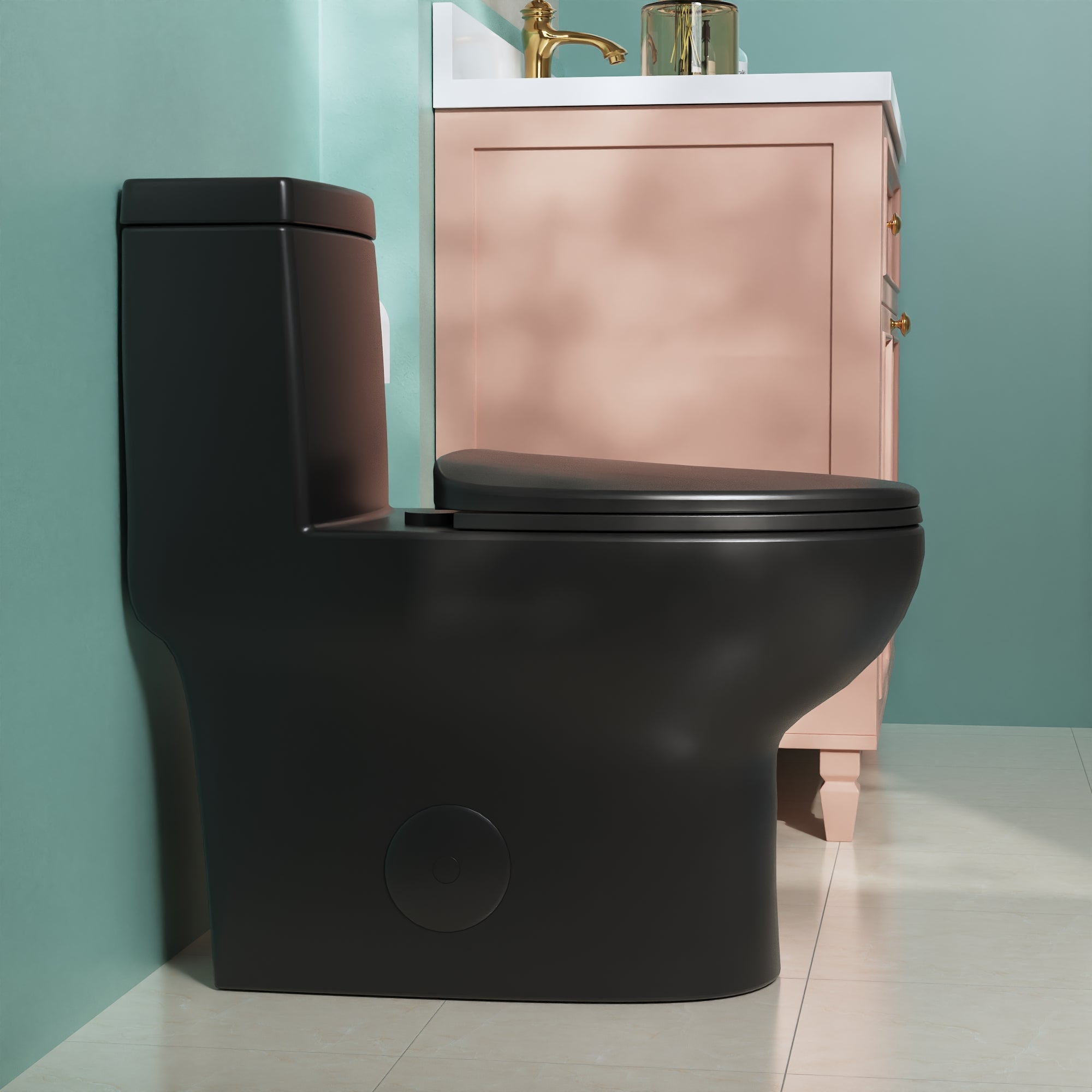 DeerValley DV-1F026 Ally Dual Flush Elongated One-Piece Standard