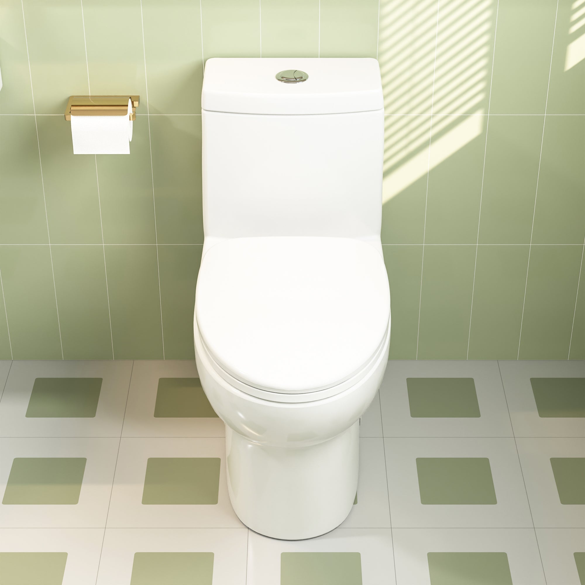 ALLY One-Piece Elongated Toilet, Dual Flush Standard-Size with Multiple Colors