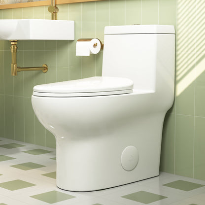 ALLY One-Piece Elongated Toilet, Dual Flush Standard-Size with Multiple Colors
