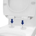 DeerValley Bath DeerValley DV-F026S11 Quick-Release Plastic Elongated polypropylene Seat (Fit with DV-1F026) Toilet Seats