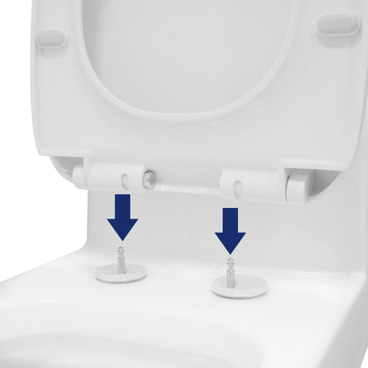 DeerValley Bath DeerValley DV-F026S11 Quick-Release Plastic Elongated polypropylene Seat (Fit with DV-1F026) Toilet Seats