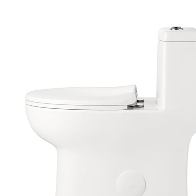 DeerValley Bath DeerValley DV-F026S11 Quick-Release Plastic Elongated polypropylene Seat (Fit with DV-1F026) Toilet Seats
