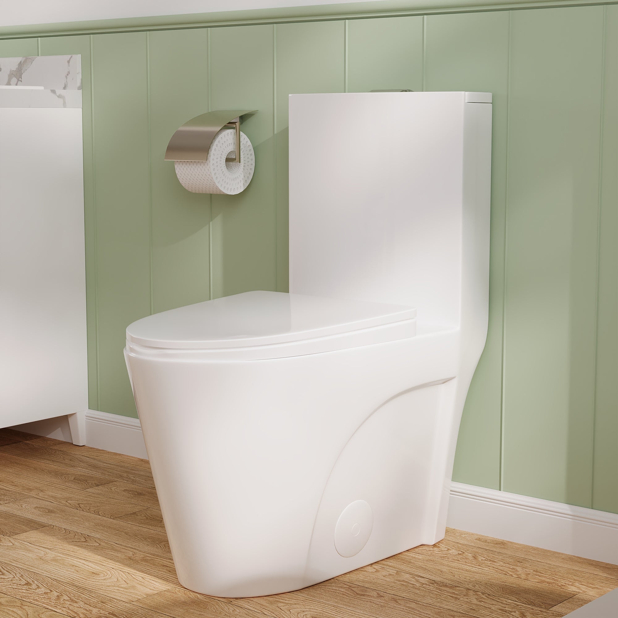 ACE One-Piece Elongated Toilet, 1.1/1.6 GPF Dual-Flush
