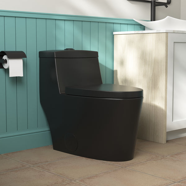 DeerValley Bath PRISM One-Piece Elongated Toilet, Dual-Flush Glazed Surface with Multiple Colors Toilet