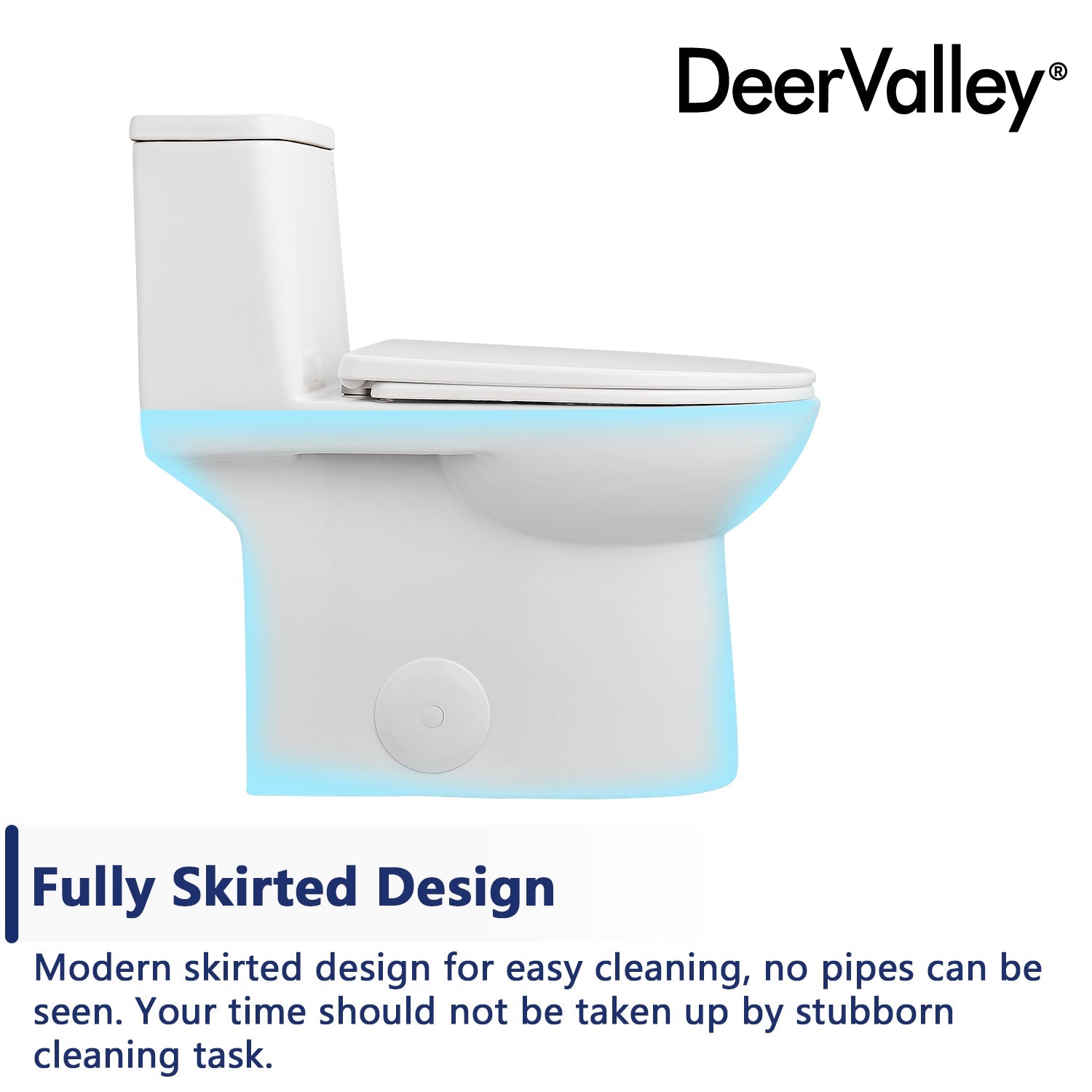 DeerValley DV-1F52677 Ursa Dual-Flush Elongated One-Piece Full