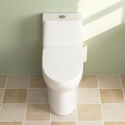 Deervalley DV-1F52677 One-Piece Elongated Toilet, Dual-Flush Full-Size with Multiple Colors