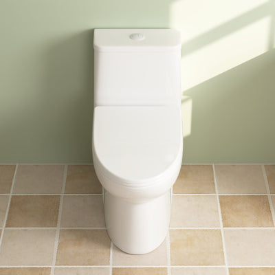 Deervalley DV-1F52677 One-Piece Elongated Toilet, Dual-Flush Full-Size with Multiple Colors