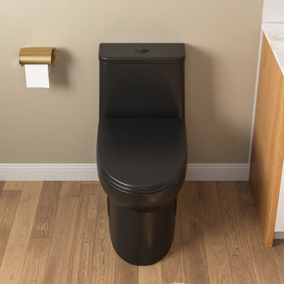 Deervalley DV-1F52677 One-Piece Elongated Toilet, Dual-Flush Full-Size with Multiple Colors