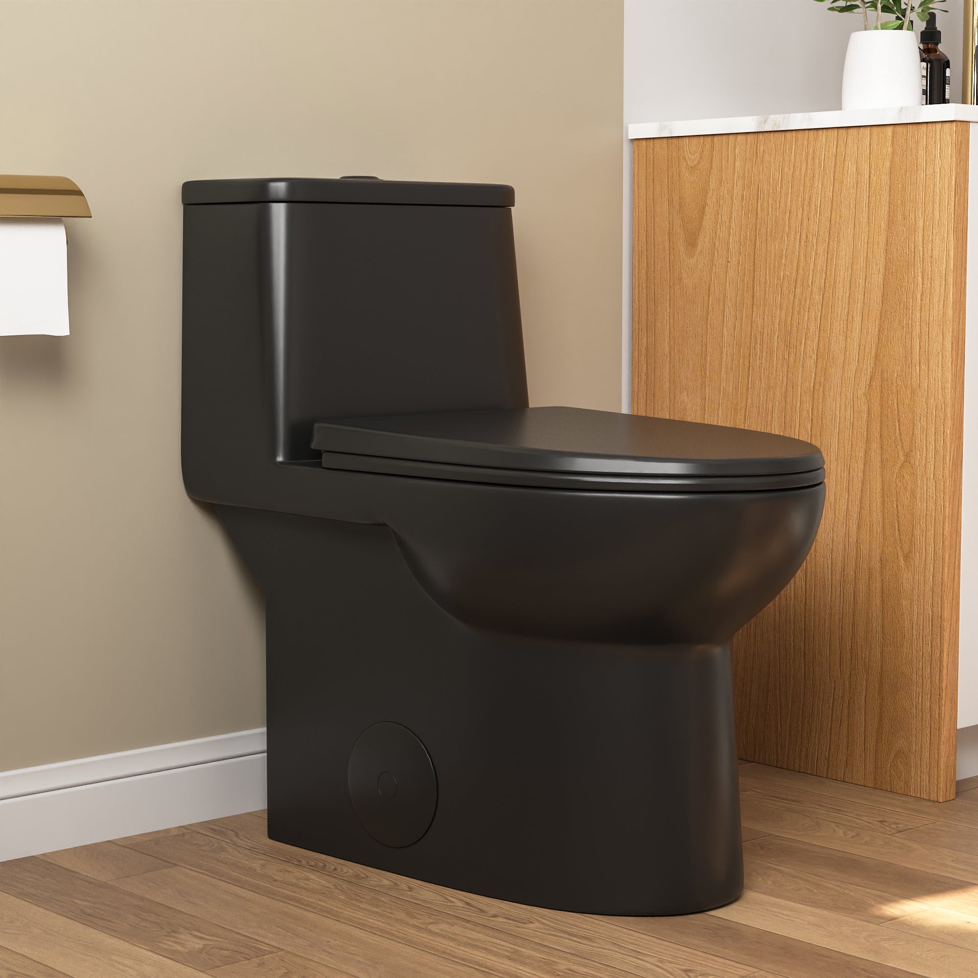 URSA One-Piece Elongated Toilet, Dual-Flush Full-Size with Multiple Colors