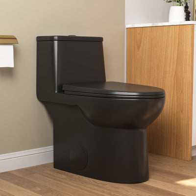 Deervalley DV-1F52677 One-Piece Elongated Toilet, Dual-Flush Full-Size with Multiple Colors