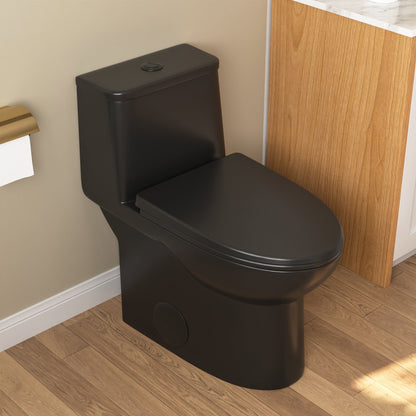 URSA One-Piece Elongated Toilet, Dual-Flush Full-Size with Multiple Colors