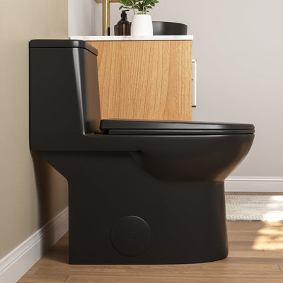 Deervalley DV-1F52677 One-Piece Elongated Toilet, Dual-Flush Full-Size with Multiple Colors