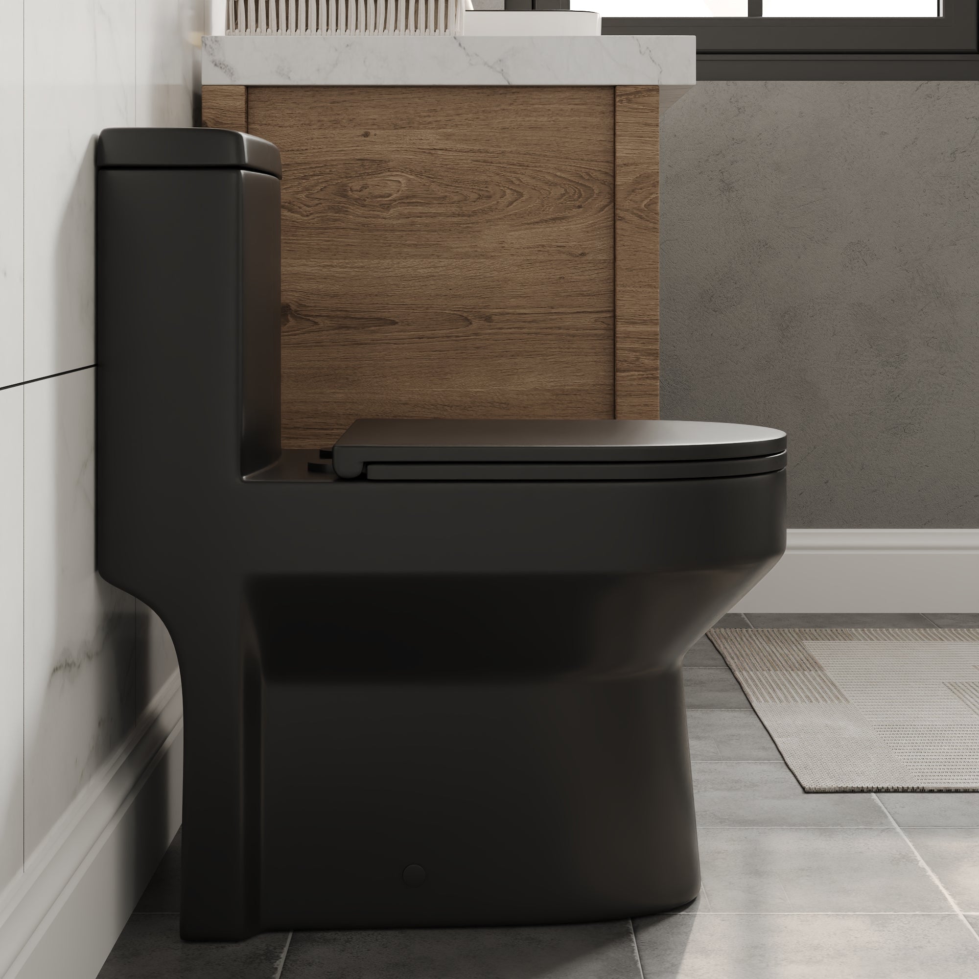 LIBERTY One-Piece Round Toilet, 1.1/1.6GPF Dual-Flush with Multiple Colors