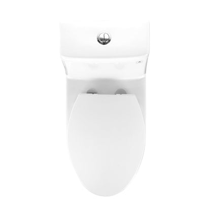 ALLY One-Piece Elongated Toilet, 1.1/1.6GPF Dual-Flush  with Multiple Colors
