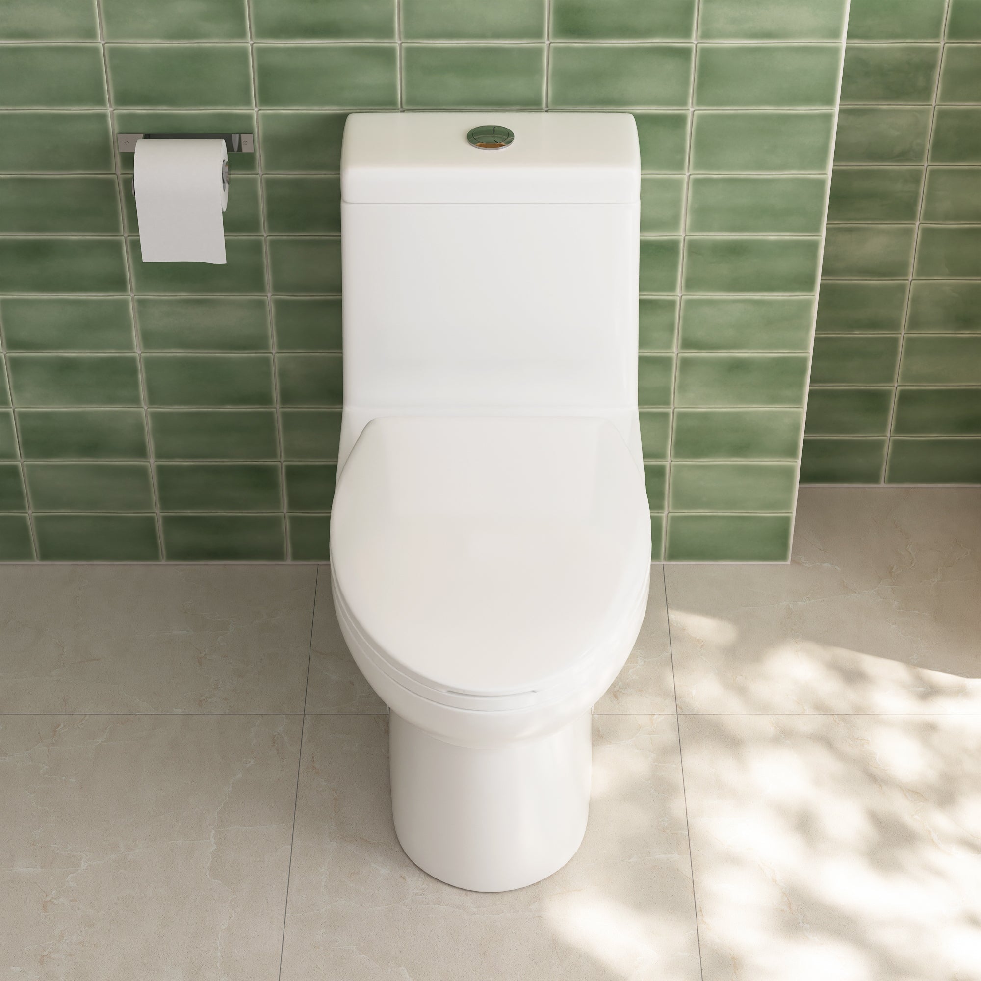 ALLY One-Piece Elongated Toilet, 1.1/1.6GPF Dual-Flush  with Multiple Colors