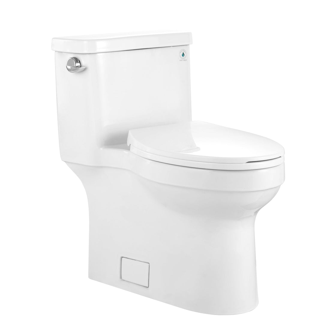 DeerValley Bath DeerValley DV-1F52828 Apex Comfortable Seat Height 1.28 GPF One-Piece Elongated with Tornado Flush and Left-Hand Trip Lever Luxury-Size Toilet (Seat Included) Toilet