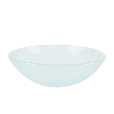 DeerValley Bath DeerValley DV-1G0007 Glass Circular Vessel Bathroom Sink Vessel Sink