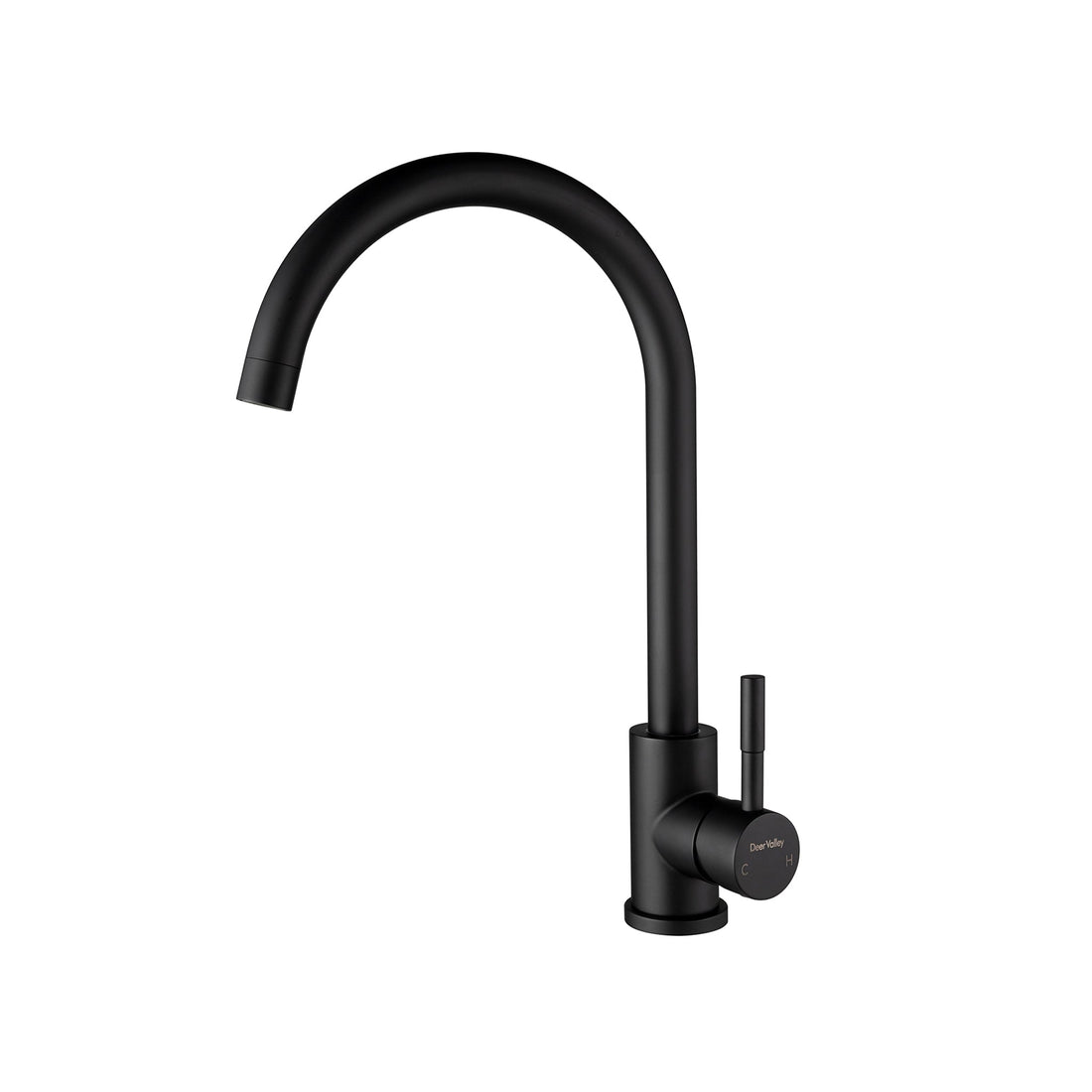 DeerValley Bath DeerValley DV-1J82203 Perch Black Stainless Steel Single Handle 14.5'' Kitchen Faucet Kitchen Faucet