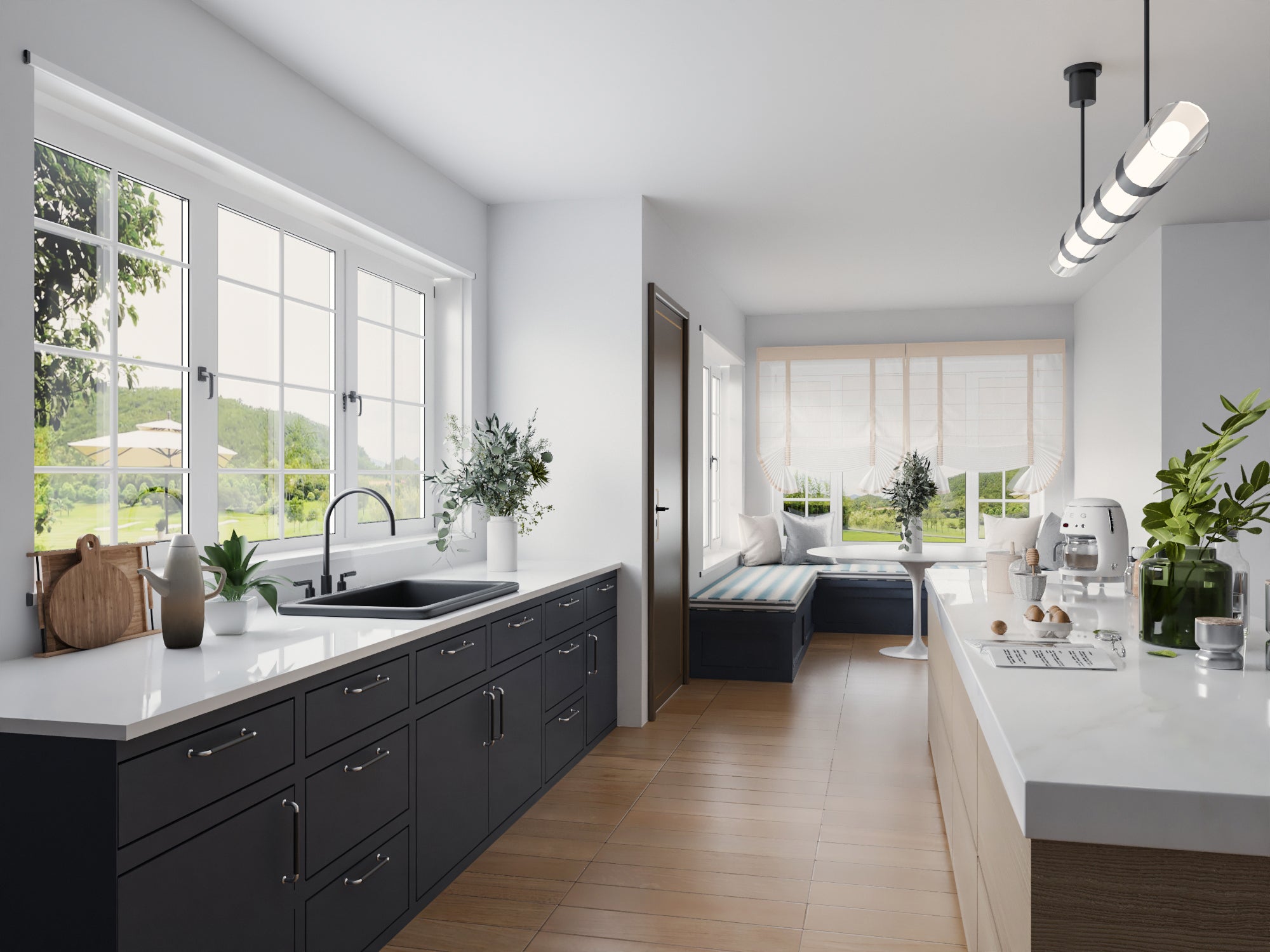 DeerValley Bath DeerValley DV-1K0016 Glen Rectangle Fireclay 31.89" L x 19.09" W Farmhouse Kitchen Sink Kithcen Sink