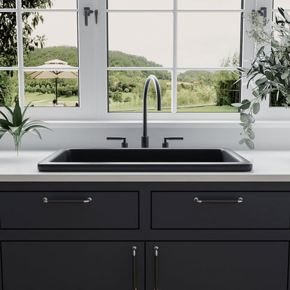 DeerValley Bath DeerValley DV-1K0016 Glen Rectangle Fireclay 31.89" L x 19.09" W Farmhouse Kitchen Sink Kithcen Sink