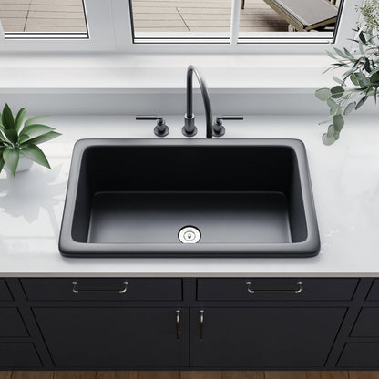 DeerValley Bath DeerValley DV-1K0016 Glen Rectangle Fireclay 31.89" L x 19.09" W Farmhouse Kitchen Sink Kithcen Sink