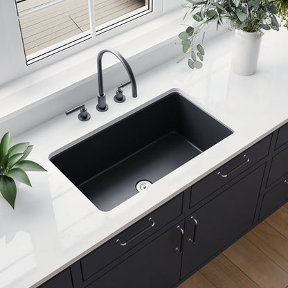 DeerValley Bath DeerValley DV-1K0016 Glen Rectangle Fireclay 31.89" L x 19.09" W Farmhouse Kitchen Sink Kithcen Sink