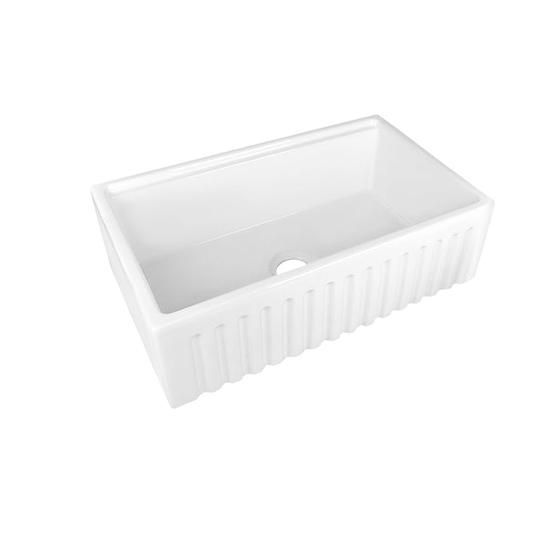 DV-1K0065 33" L X 20" W Rectangular Workstation Farmhouse Kitchen Sink, Easy-Cleaning