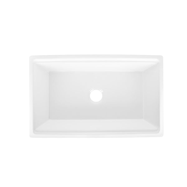 DV-1K0065 33" L X 20" W Rectangular Workstation Farmhouse Kitchen Sink, Easy-Cleaning