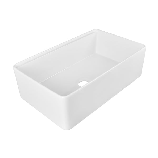 Deervalley DV-1K0067 33" L X 20" W Single Basin Workstation Farmhouse Kitchen Sink With Sink Grid, Cutting Board And Dish-Drying Rack