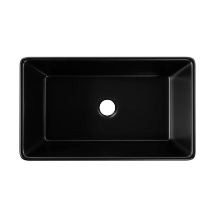 FEAST 33" L x 20" W Rectangular Farmhouse Kitchen Sink, Large Capacity With Multiple Colors