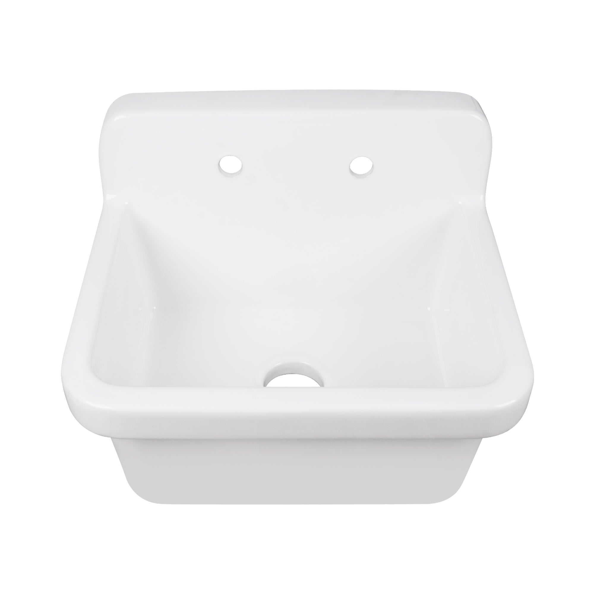 24" L x 19" W Rectangular Laundry Sink Utility Kitchen Sink, Wall-Mount With Multiple Sizes