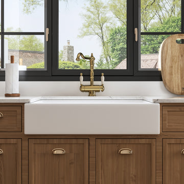 33.66"L X 22.05" Rectangular Farmhouse Kitchen Sink, Durability