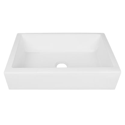 33.66"L X 22.05" Rectangular Farmhouse Kitchen Sink, Durability