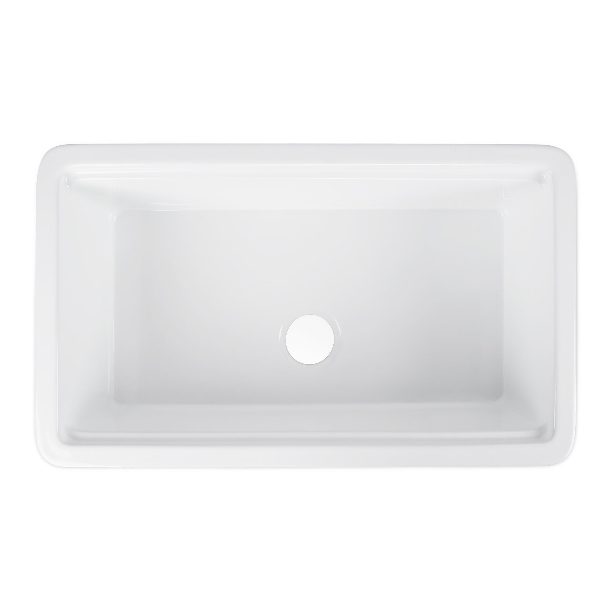 33" L X 19" W Rectangular Workstation Undermount Kitchen Sink, Shatter-Resistant