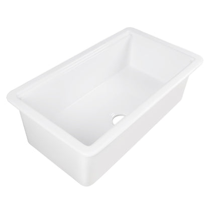 33" L X 19" W Rectangular Workstation Undermount Kitchen Sink, Shatter-Resistant