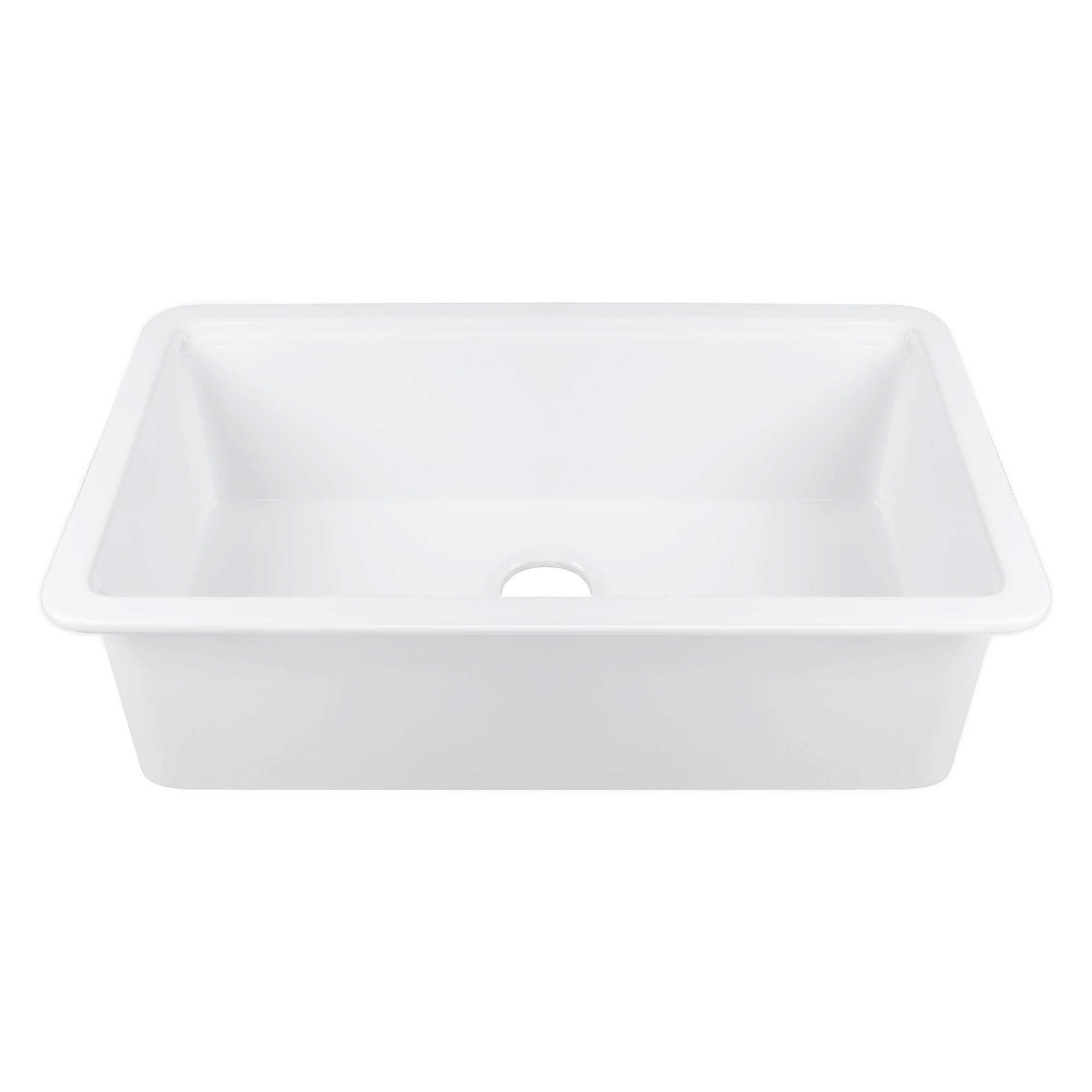 33" L X 19" W Rectangular Workstation Undermount Kitchen Sink, Shatter-Resistant