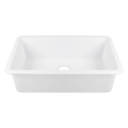 33" L X 19" W Rectangular Workstation Undermount Kitchen Sink, Shatter-Resistant
