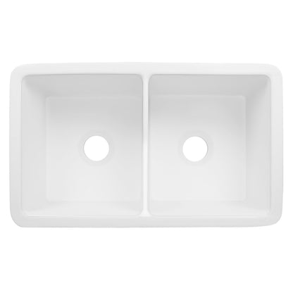 GLEN 31.89" L x 19.09" Rectangle Undermount Kitchen Sink, Large Capacity With Multiple Types