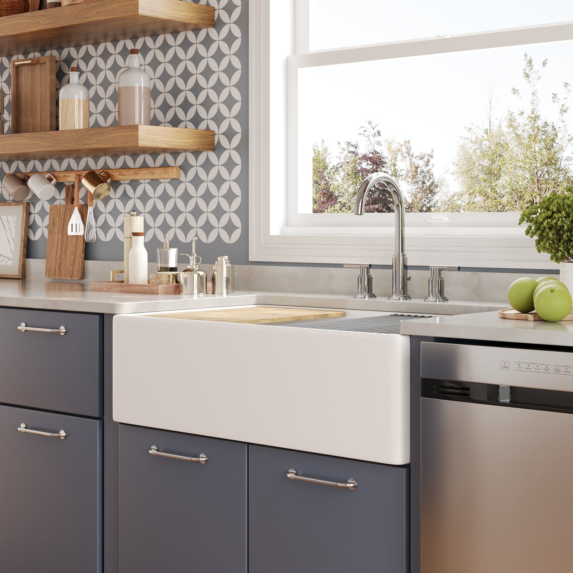 33"x20" Rectangular Workstation Kitchen Sink, Single Bowl With Multiple Colors