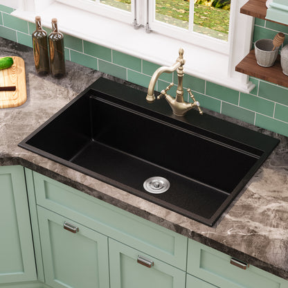 DeerValley DV-1K0170 Granite Composite Kitchen Sink with Cutting Board Kit