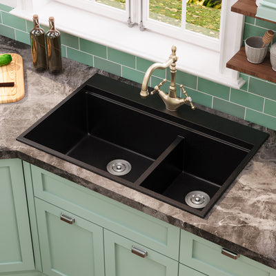 DeerValley DV-1K0170 Granite Composite Kitchen Sink with Cutting Board Kit