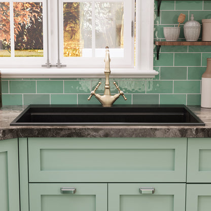 DeerValley DV-1K0170 Granite Composite Kitchen Sink with Cutting Board Kit