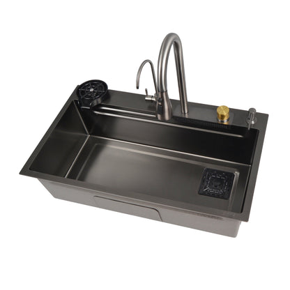 29.5" x 18" Rectangular Stainless Steel Kitchen Sink, Multifunction with Multiple Sizes