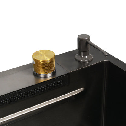 29.5" x 18" Rectangular Stainless Steel Kitchen Sink, Multifunction with Multiple Sizes