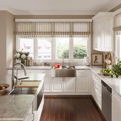 30" Rectangular Workstation Farmhouse Kitchen Sink, Stainless Steel Single Bowl With Multiple Sizes