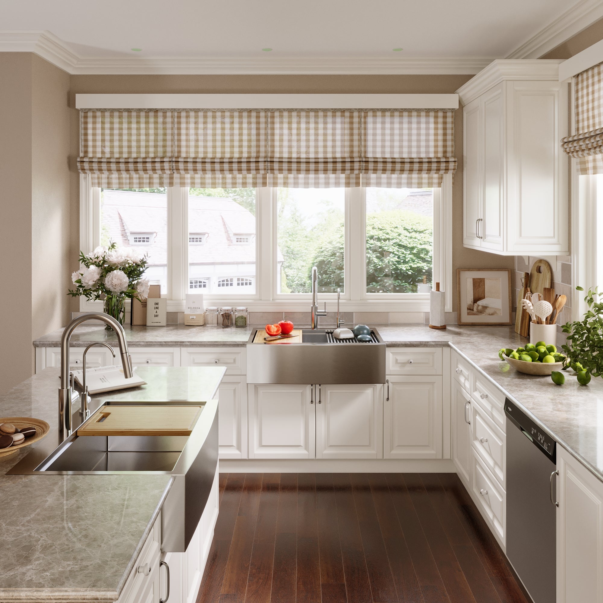 30" Rectangular Workstation Farmhouse Kitchen Sink, Stainless Steel Single Bowl With Multiple Sizes