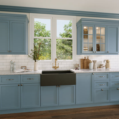 30" L x 18" W Rectangular Farmhouse Kitchen Sink, Natural Material With Multiple Colors